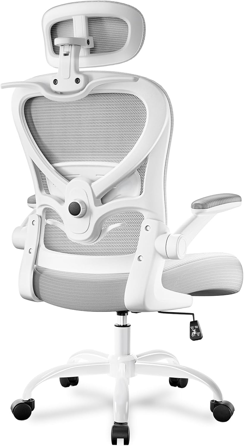 Ergonomic Office Chair with Headrest and Adjustable Support