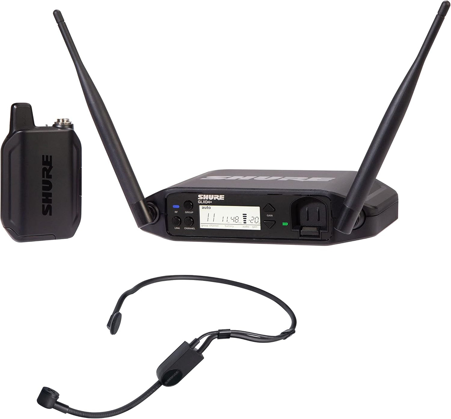 Shure Wireless Mic System - 12-Hour Battery Life, 100 ft Range