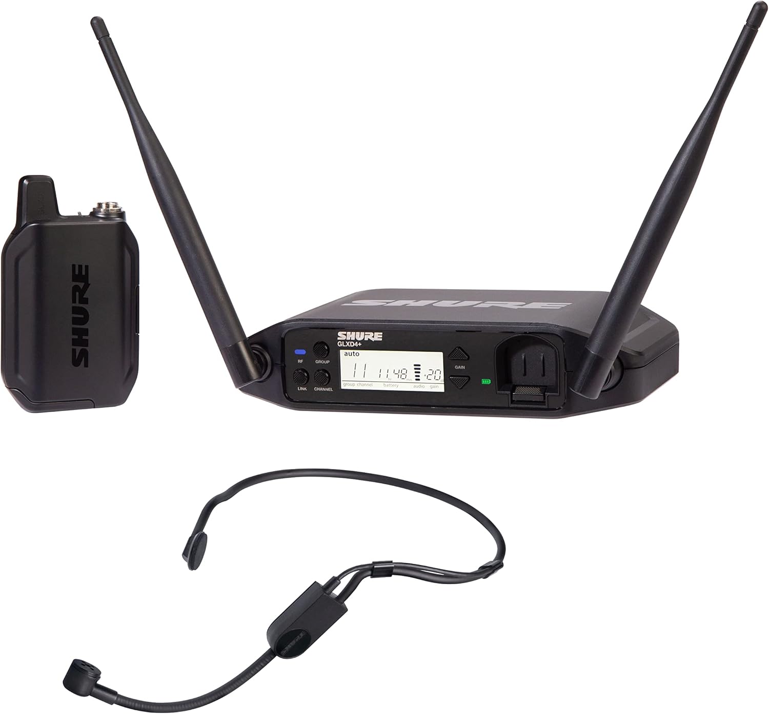 Shure Wireless Mic System - 12-Hour Battery Life, 100 ft Range