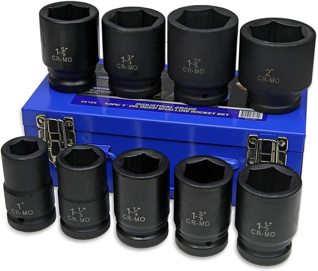 Stark USA 9-Piece 1-Inch Drive Deep Impact Socket Set Review