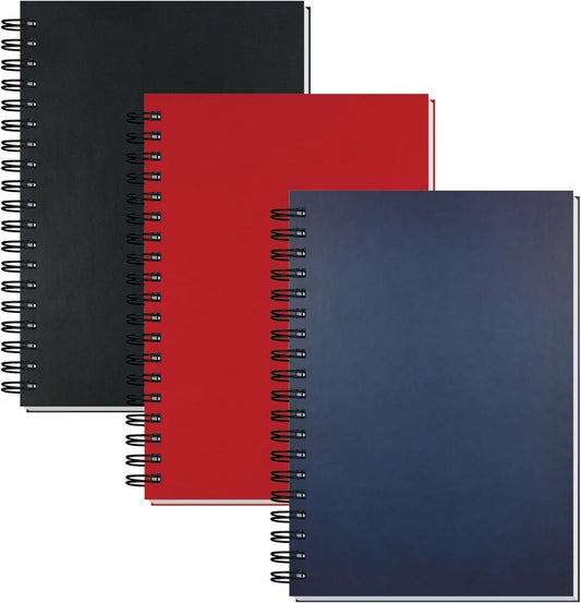 DRUM-LINE Executive Journal - Premium Leather Notebook for  Notes & School, 100 Sheets - Assorted Colors