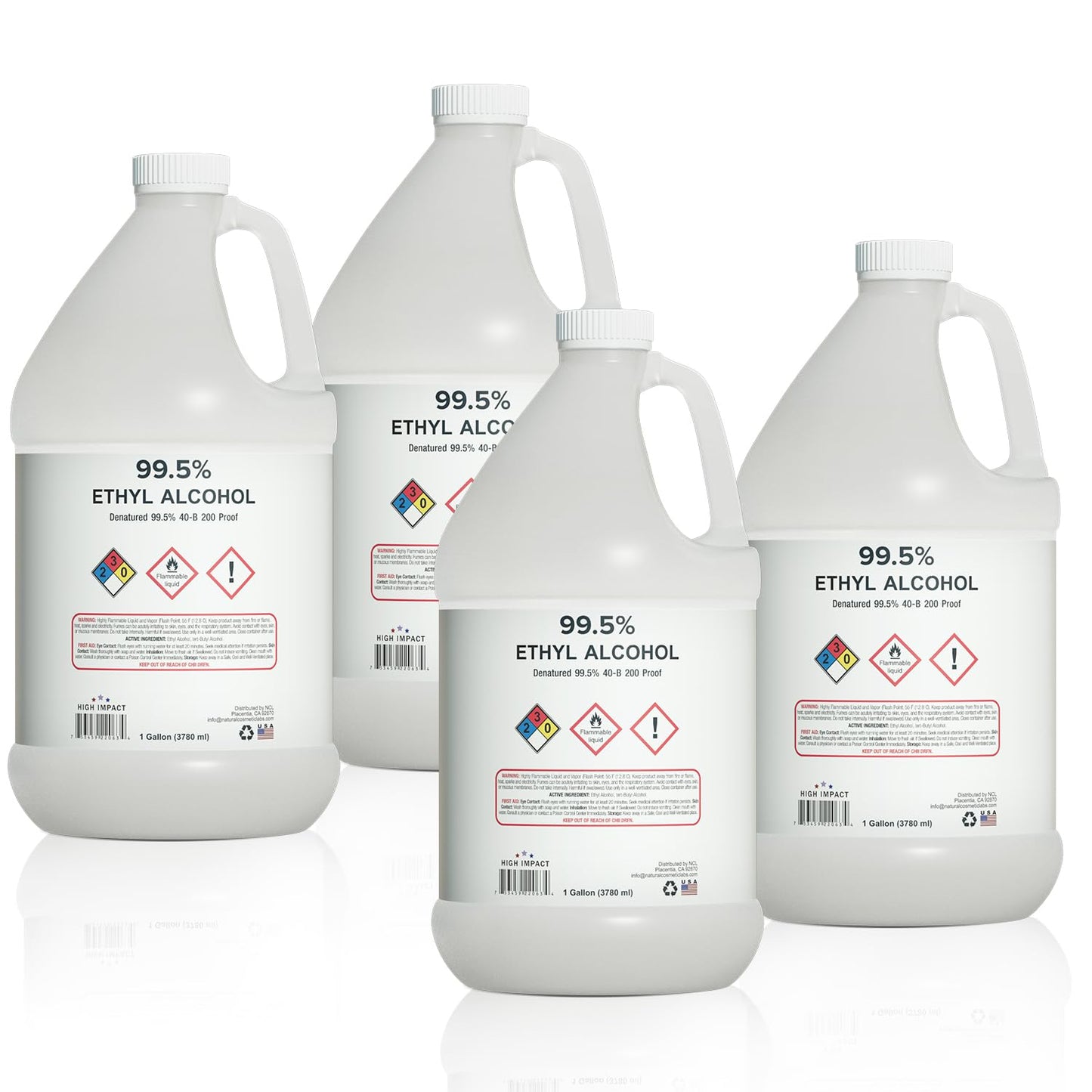 High Impact 99.5% Ethyl Alcohol Denatured 40-B for Labs