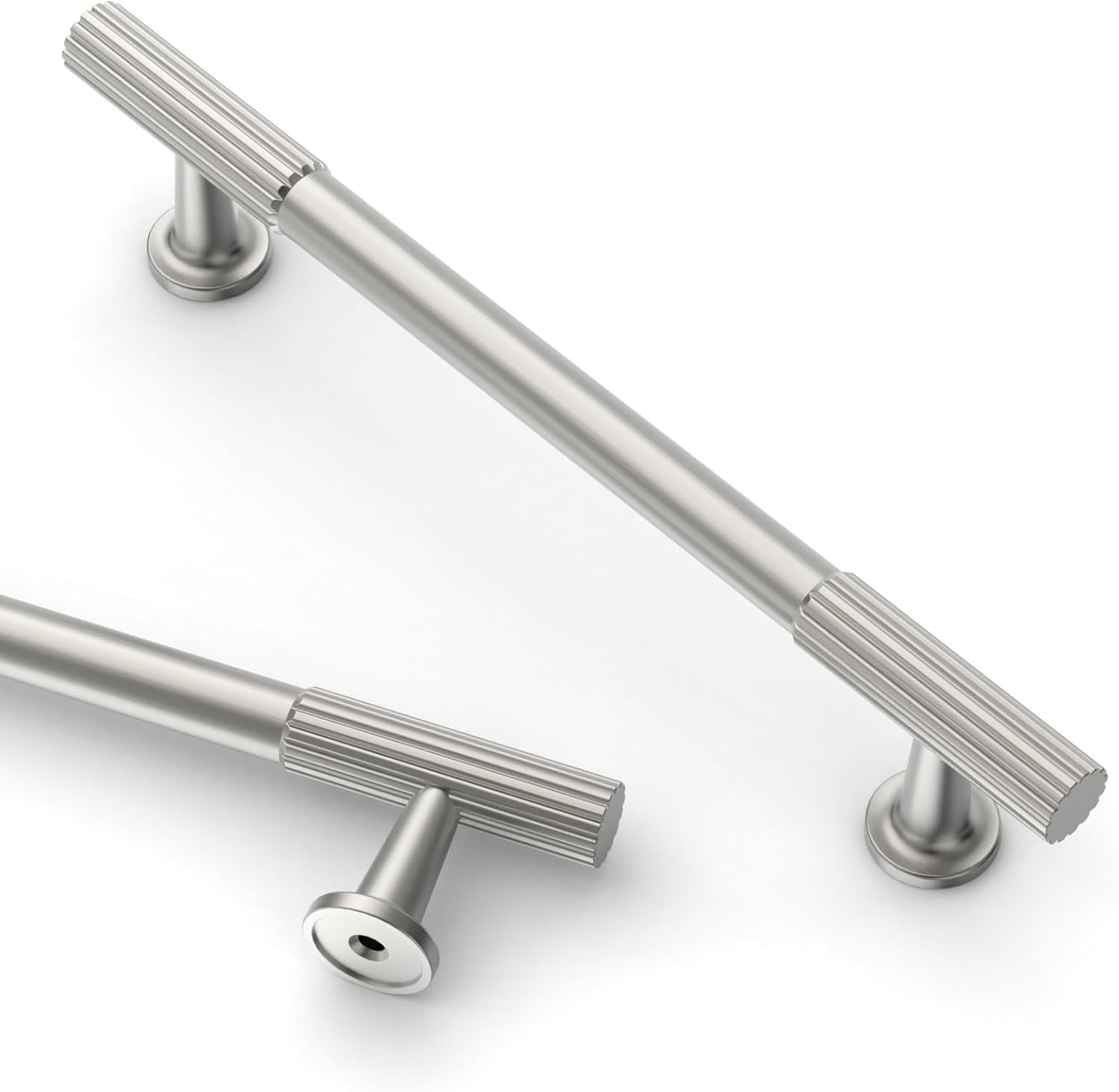 Asidrama 10 Pack 5 Inch Brushed Satin Nickel Cabinet Handles