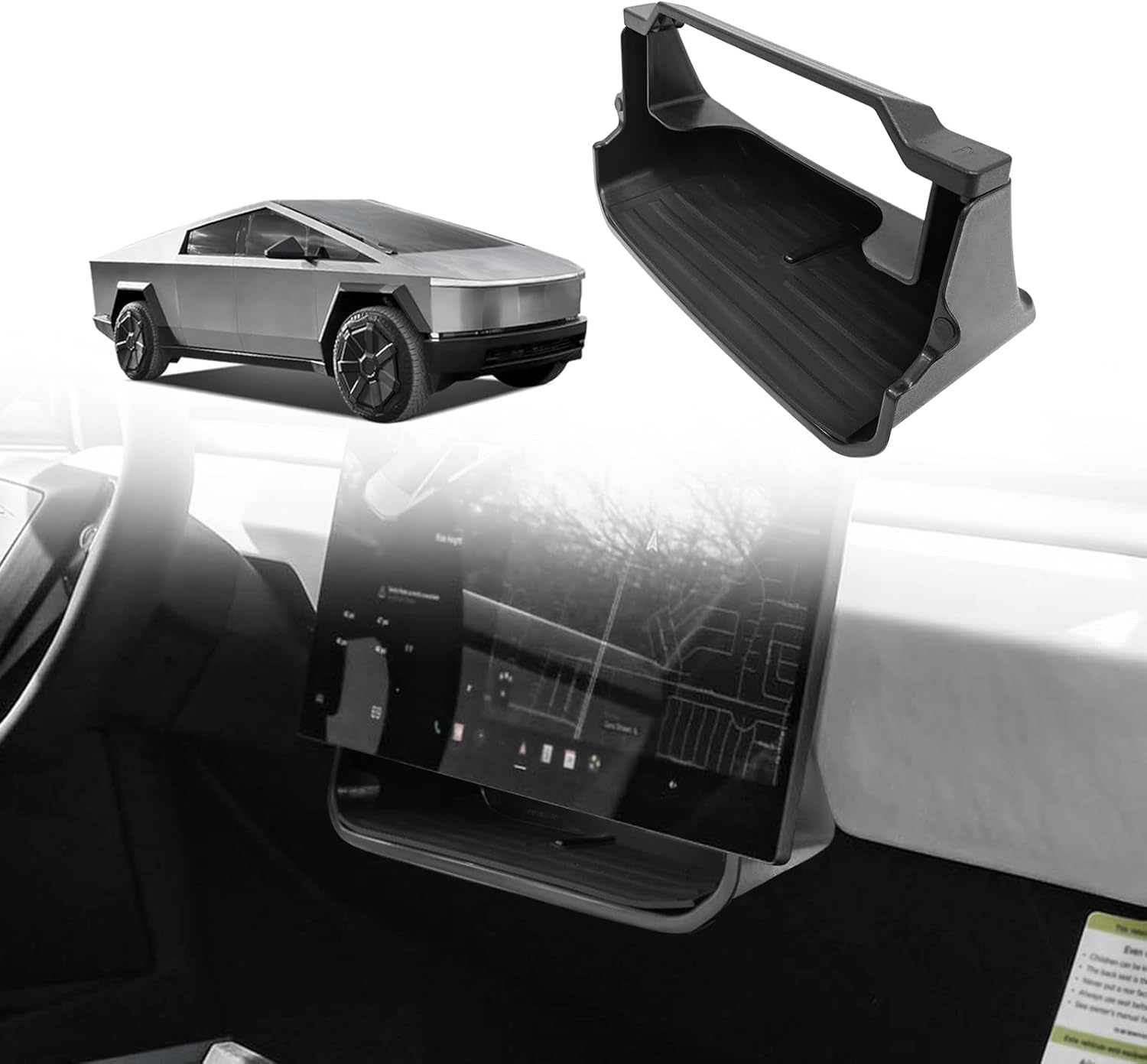 BestEvMod Center Console Organizer for Tesla Cybertruck 2023-2025