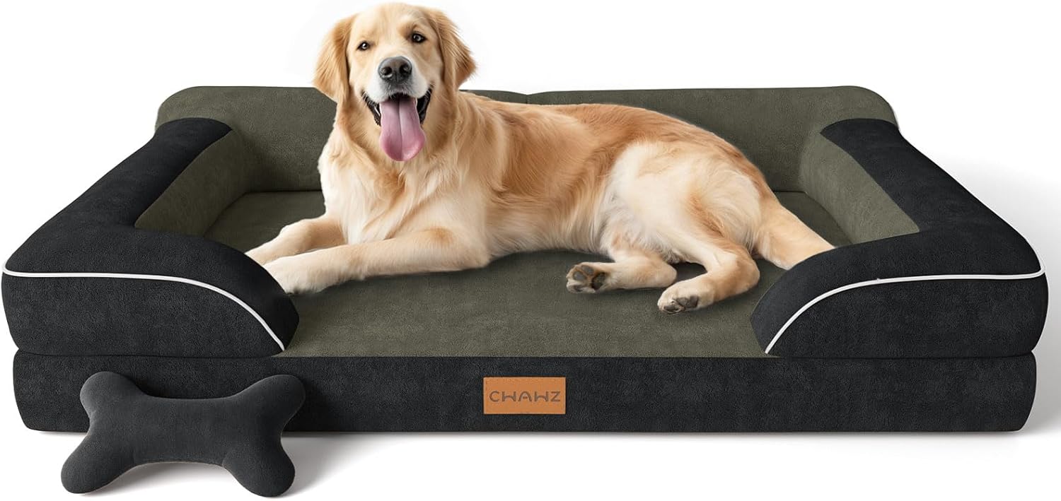 Extra Large Orthopedic Dog Bed with Cooling Gel Memory Foam