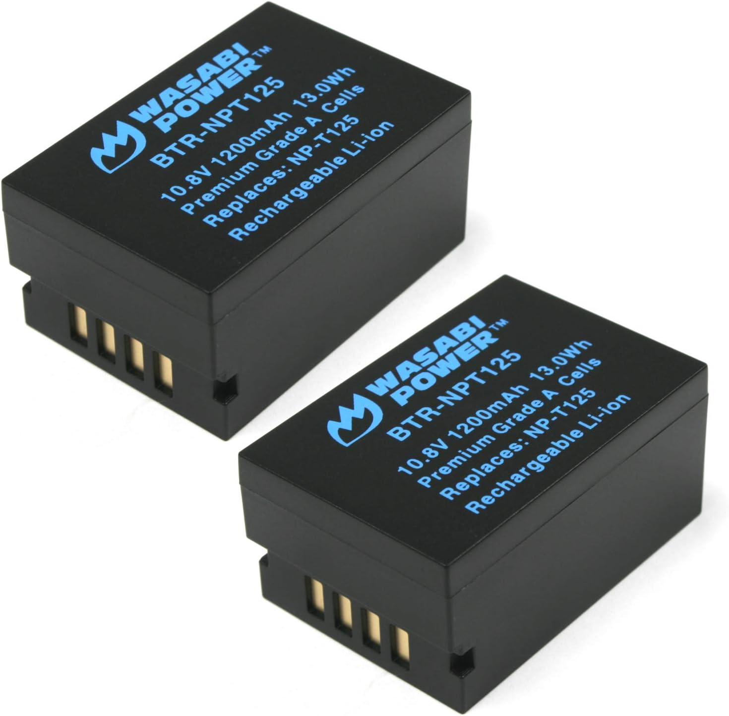 Wasabi Power Battery 2-Pack for Fujifilm NP-T125 Cameras