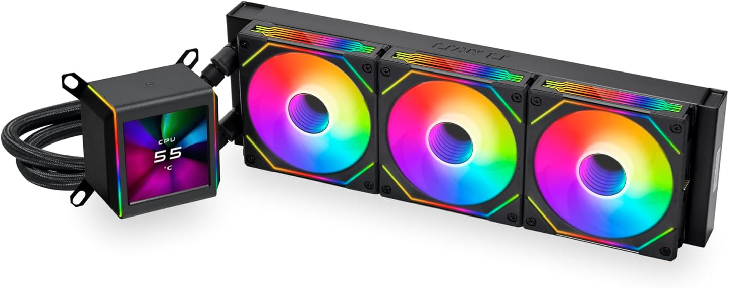 Lian Li GA II LCD 360MM AIO Liquid Cooler with RGB Fans