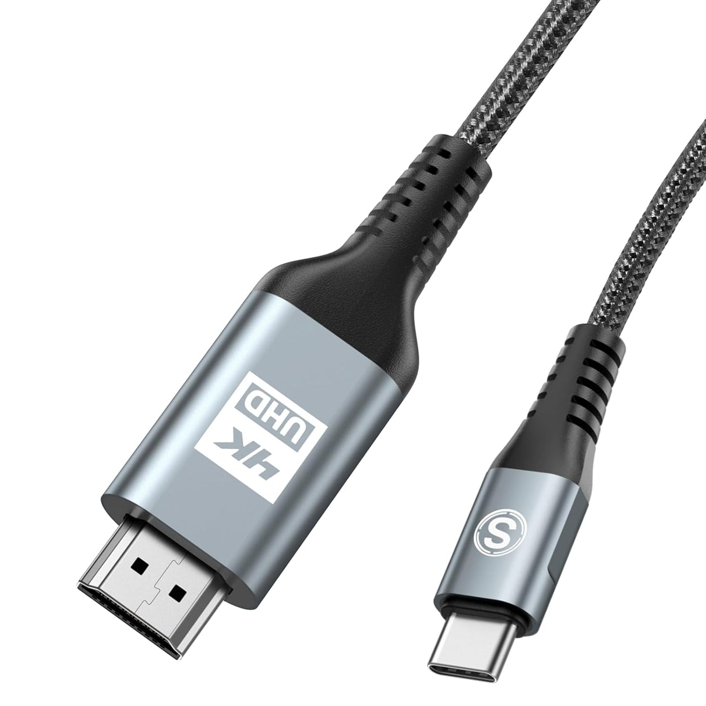 15ft 4K USB C to HDMI Cable - Thunderbolt 3/4 Compatible
