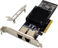 Dual-Port 10G PCIe X8 Network Adapter Card - 10GBASE-T & NBASE-T