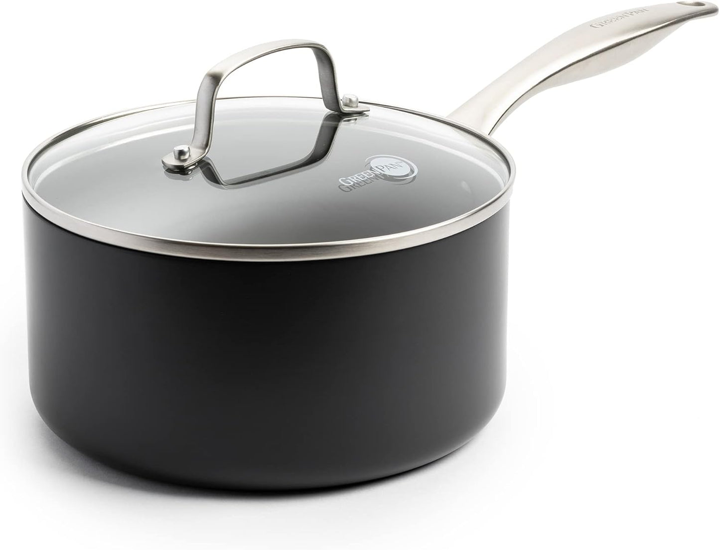 GreenPan Canterbury 3.25QT Saucepan Pot with Healthy Nonstick