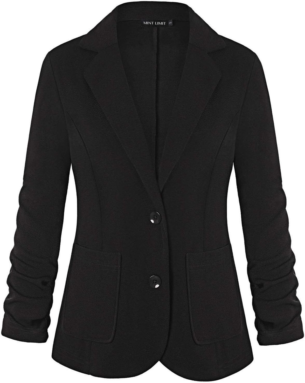 Unifizz Womens Casual Work Blazer with Pockets and Buttons
