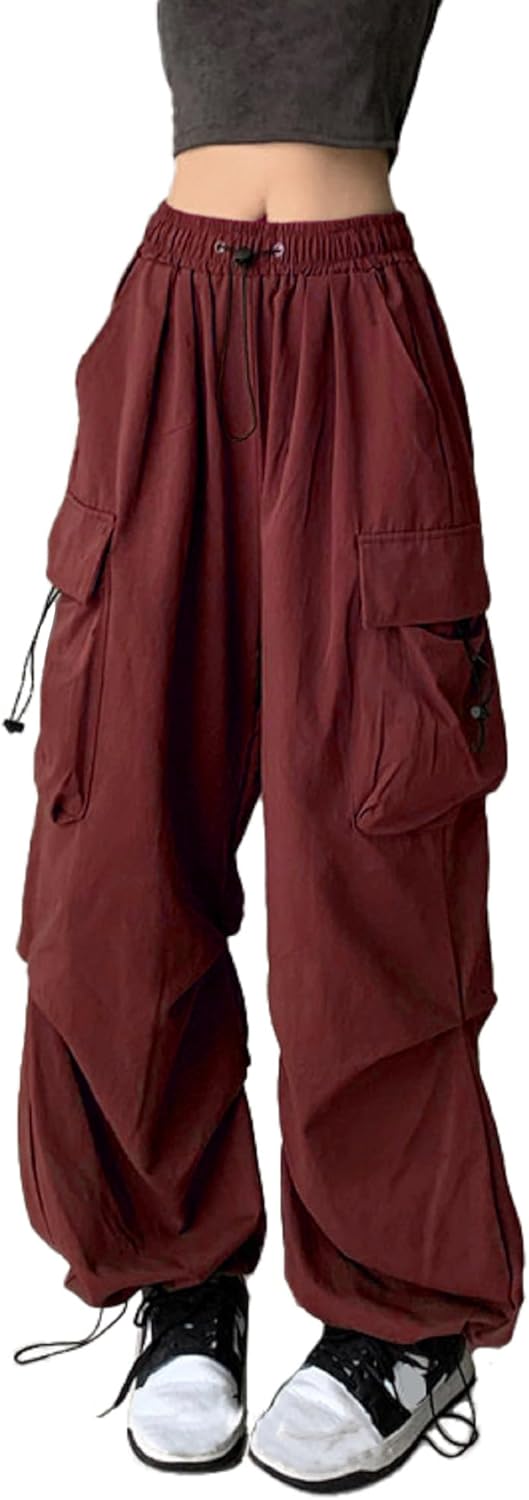 Stylish Y2K High Waist Cargo Pants for Women by TSMNZMU