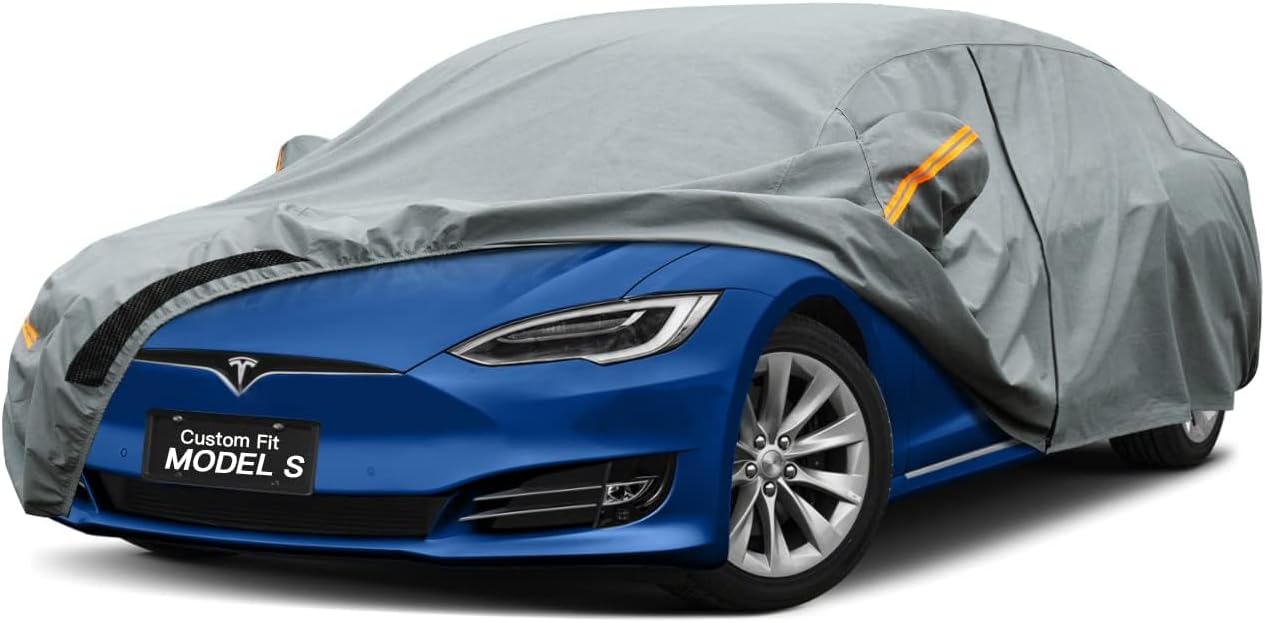 Kayme Heavy Duty Car Cover for Tesla Model S - All Weather Protection