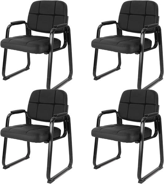 CLATINA Classic Reception Chair with Padded Armrests for Comfort