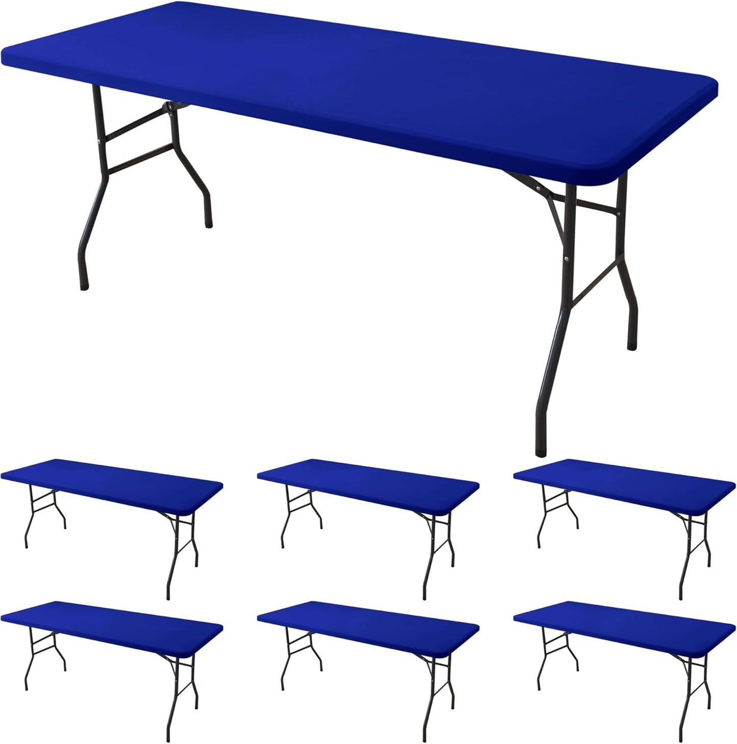 Spandex Table Cover for 6 Foot Rectangle Tables - 6 Pack