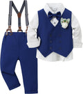 Toddler Baby Boy Suit Gentleman Wedding Outfit - Classic Formal Set