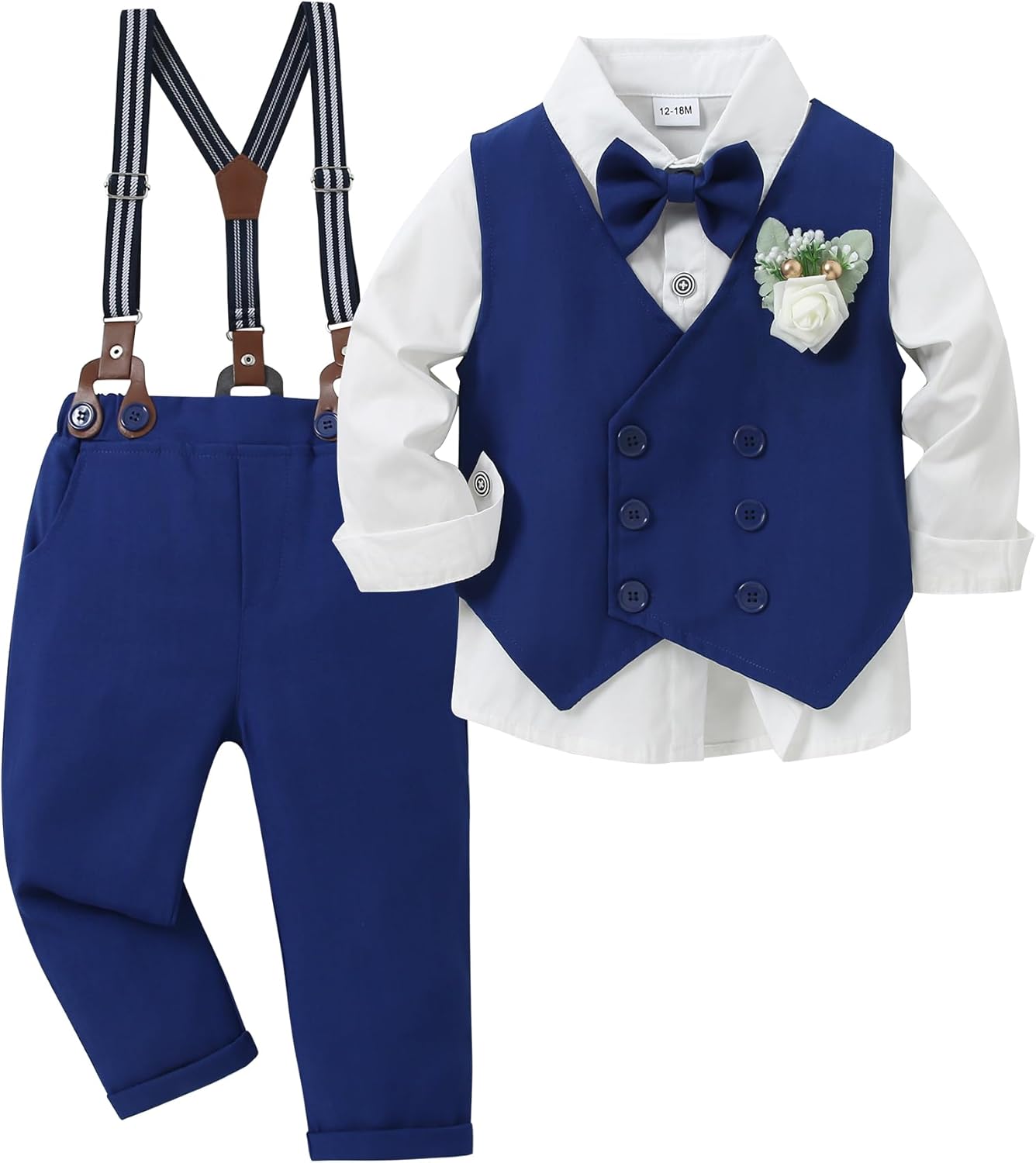 Toddler Baby Boy Clothes Suit for Weddings and Formal Events