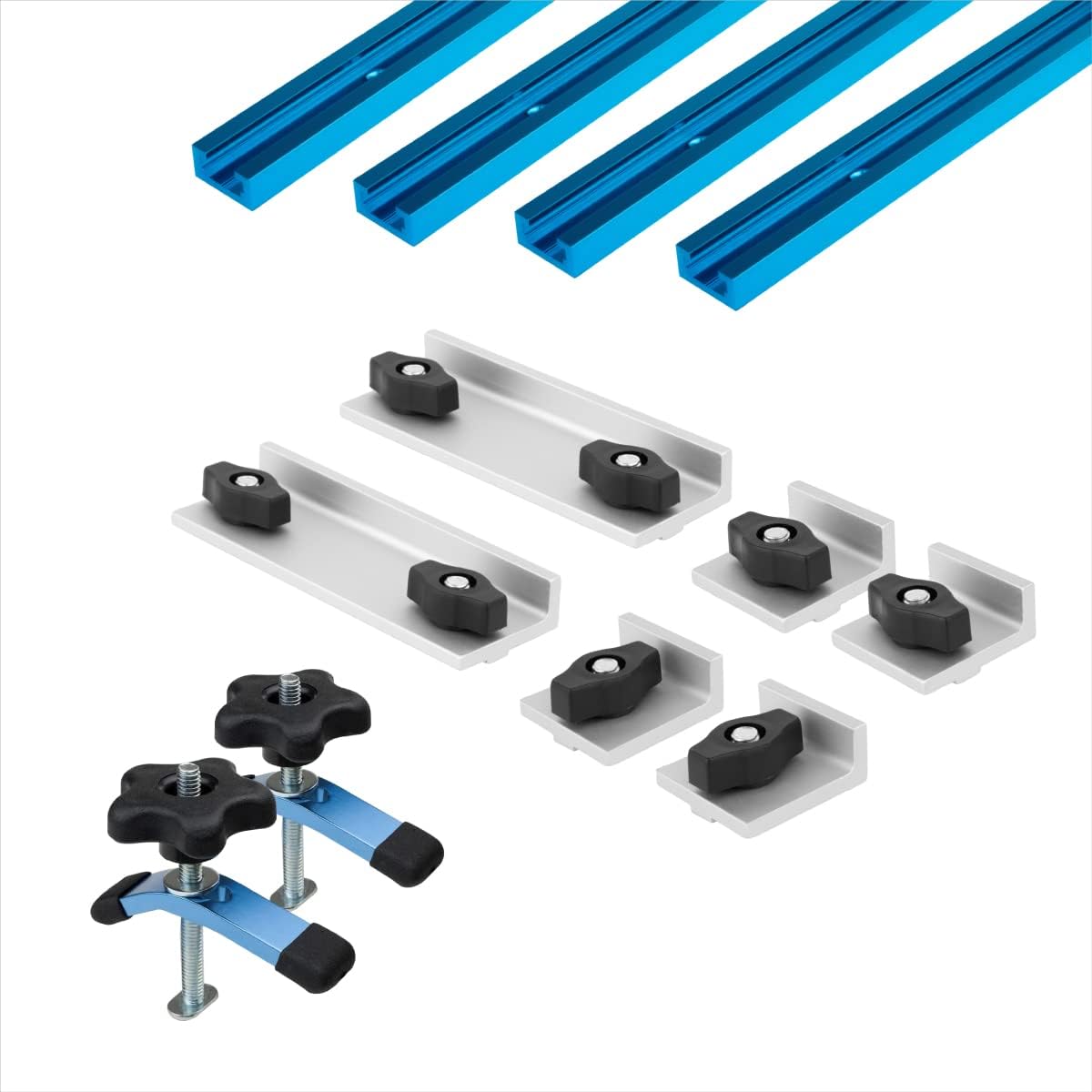 POWERTEC 71780 24in Double-Cut Profile T Track Kit for Precision