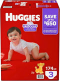 Huggies Little Movers Diapers Size 3 - Reliable Leak Lock Protection