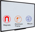 72 in x 40 in Magnetic Dry Erase Board - Black Frame, Extra Large