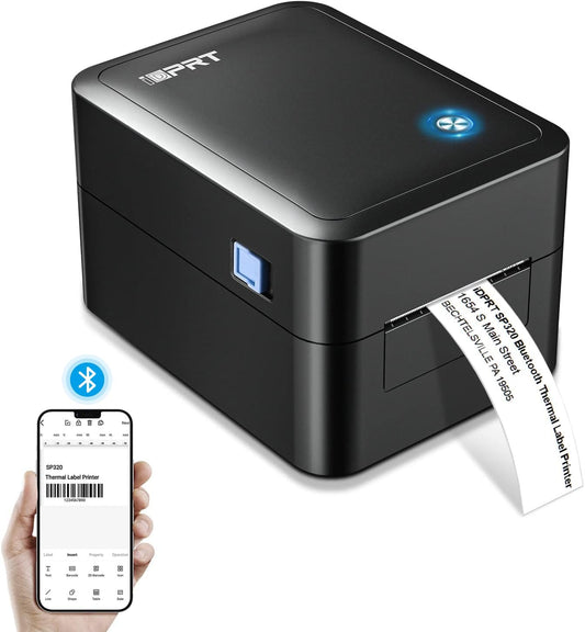 iDPRT Label Maker: No Bound Consumables, Fast Speed, Custom App - Ideal for Small Business