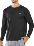Men's Quick Dry Long Sleeve Running Shirt - UPF 50+ Active Wear