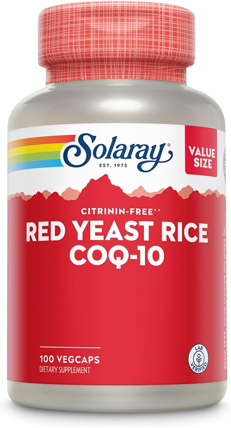 Solaray Red Yeast Rice Plus CoQ-10 for Heart Health