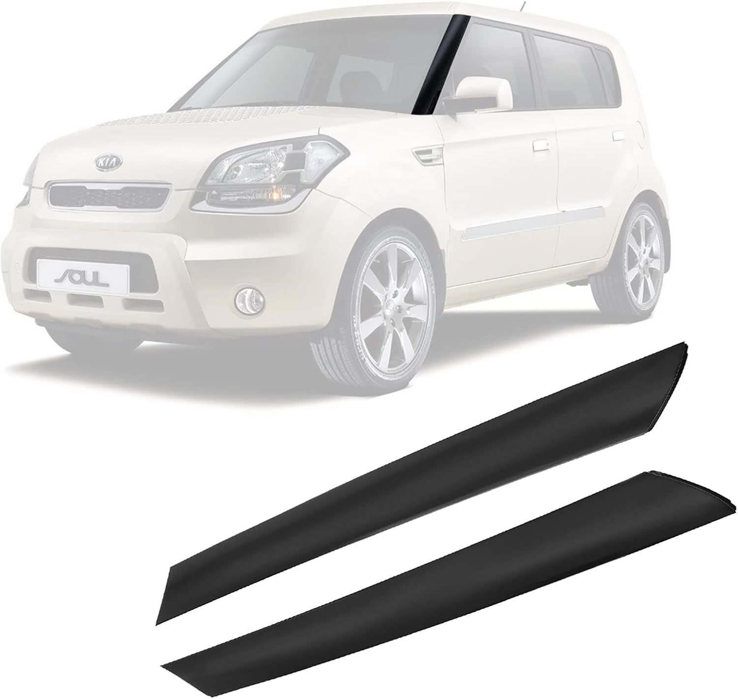 Windshield A-Pillar Trim Molding Set for Kia Soul 2010-2013