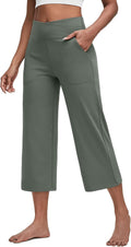 G4Free Capri Pants for Women Wide Leg Yoga Capris - Soft, Pockets