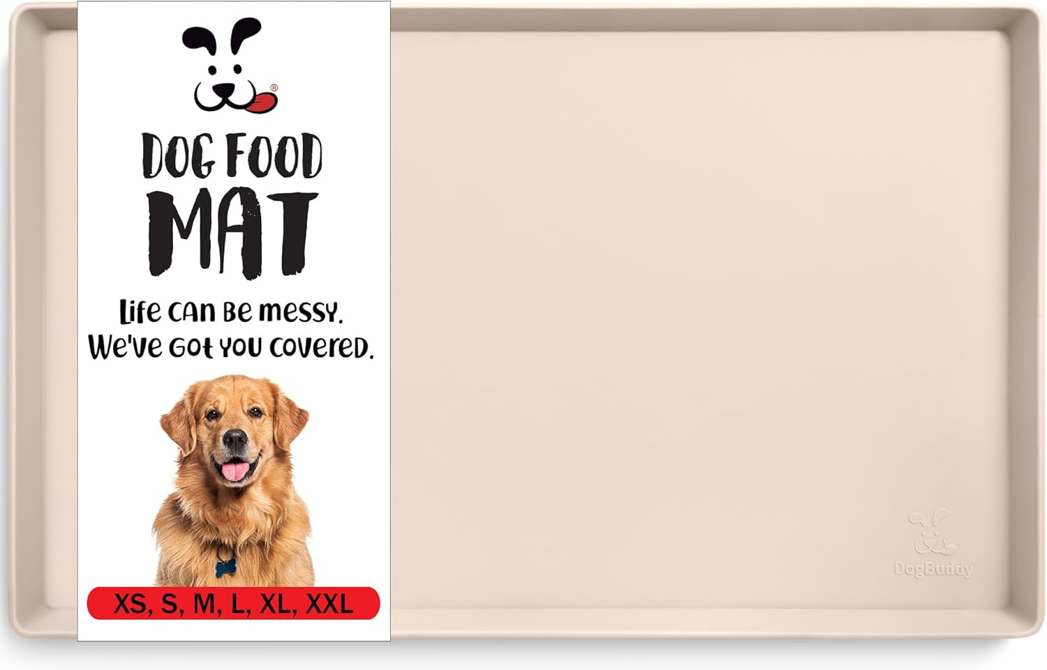 DogBuddy Dog Food Mat: Waterproof Silicone Feeding Mat for Pets