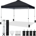 VINGLI 10x10 Pop Up Canopy Tent: Portable Shade with Sandbags