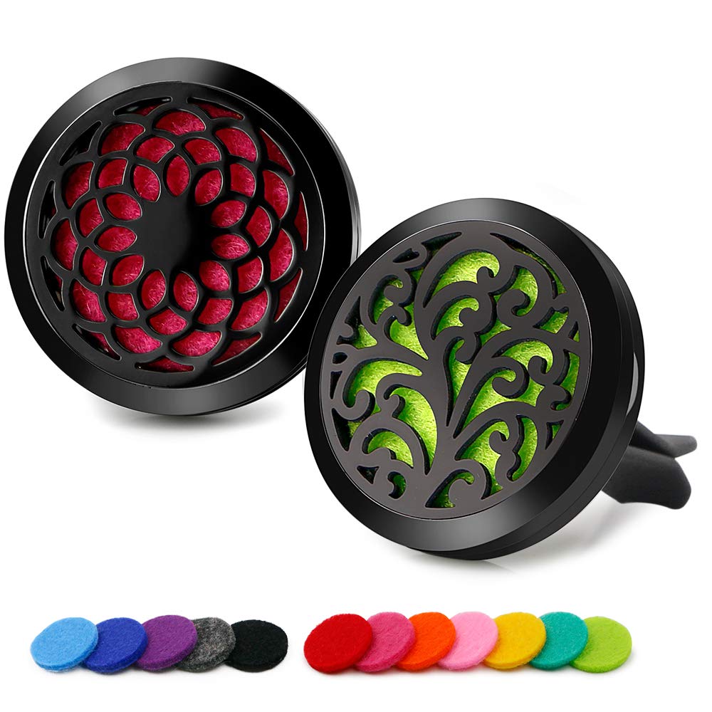 RoyAroma 2PCS Car Essential Oil Diffuser Set - Freshen Your Drive!