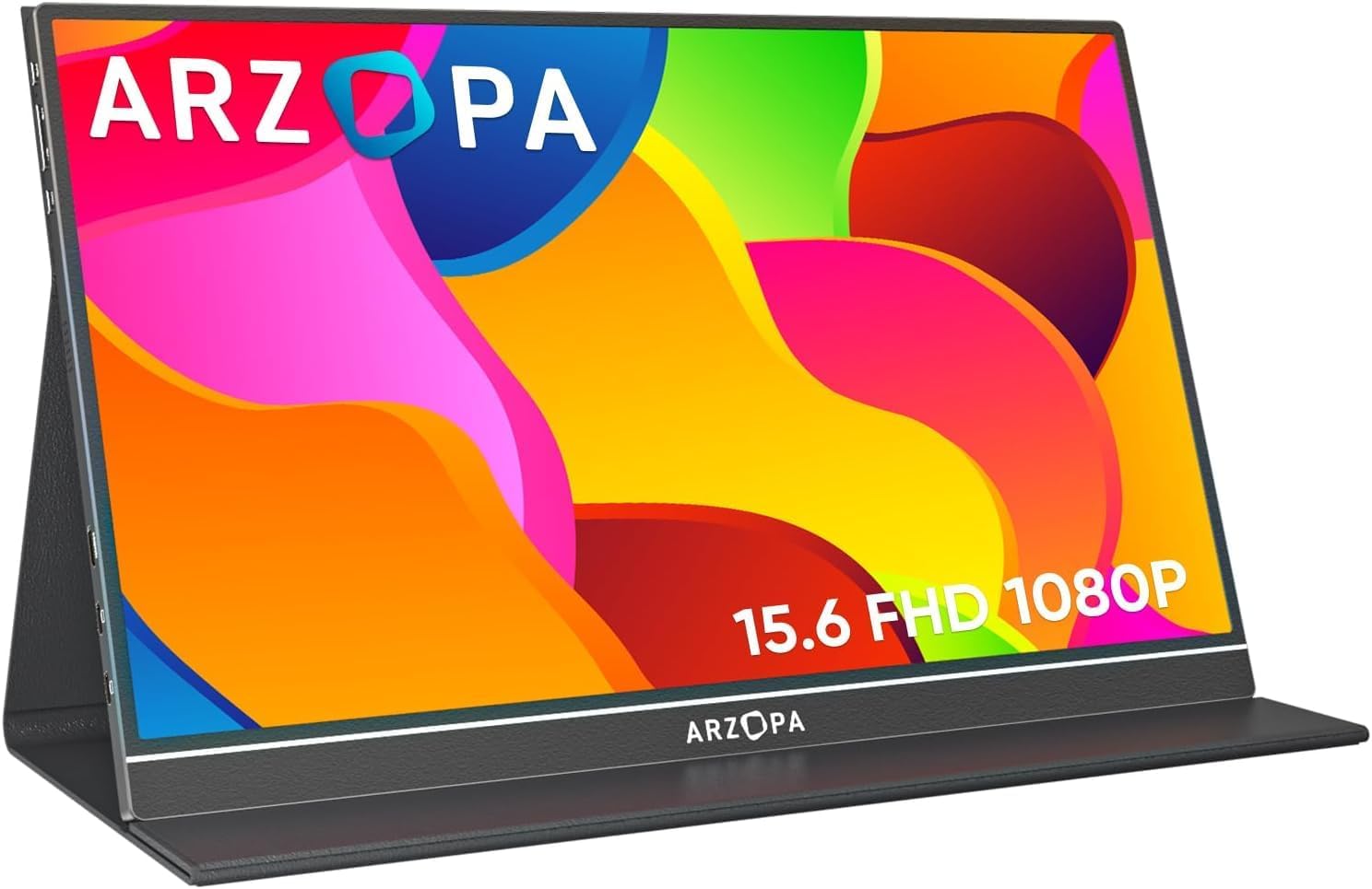 ARZOPA 15.6'' FHD Portable Monitor - Eye Care & Sleek Design!