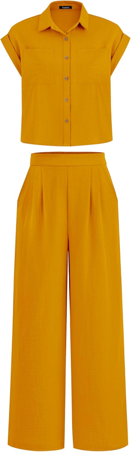 PRETTYGARDEN Womens 2 Piece Sets for Summer Vacation Outfits