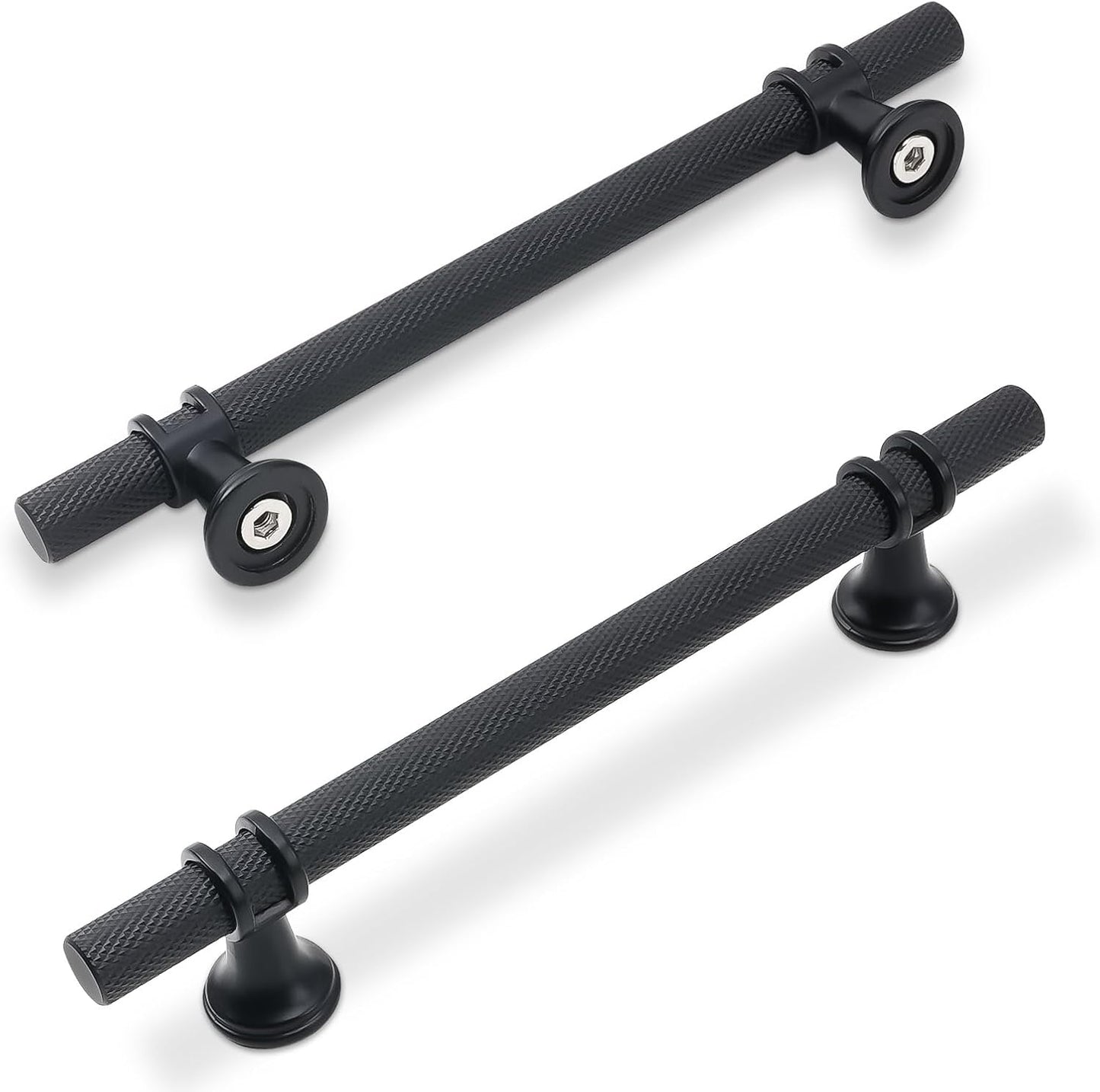 10 Pack 5 Inch Cabinet Pulls in Matte Black for Modern Kitchens