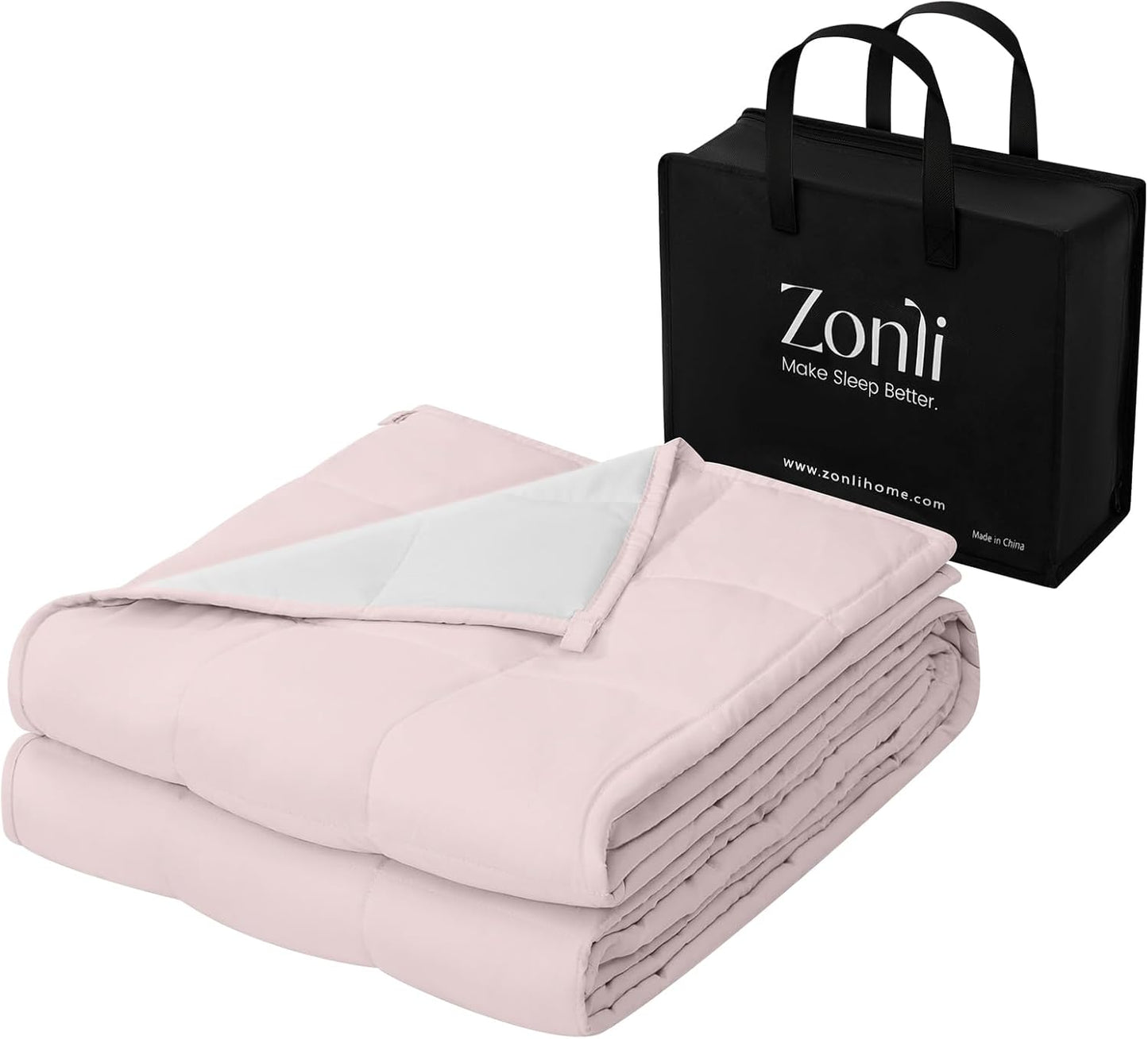 ZonLi Weighted Blanket for Adults - Queen Size Comforting Hug