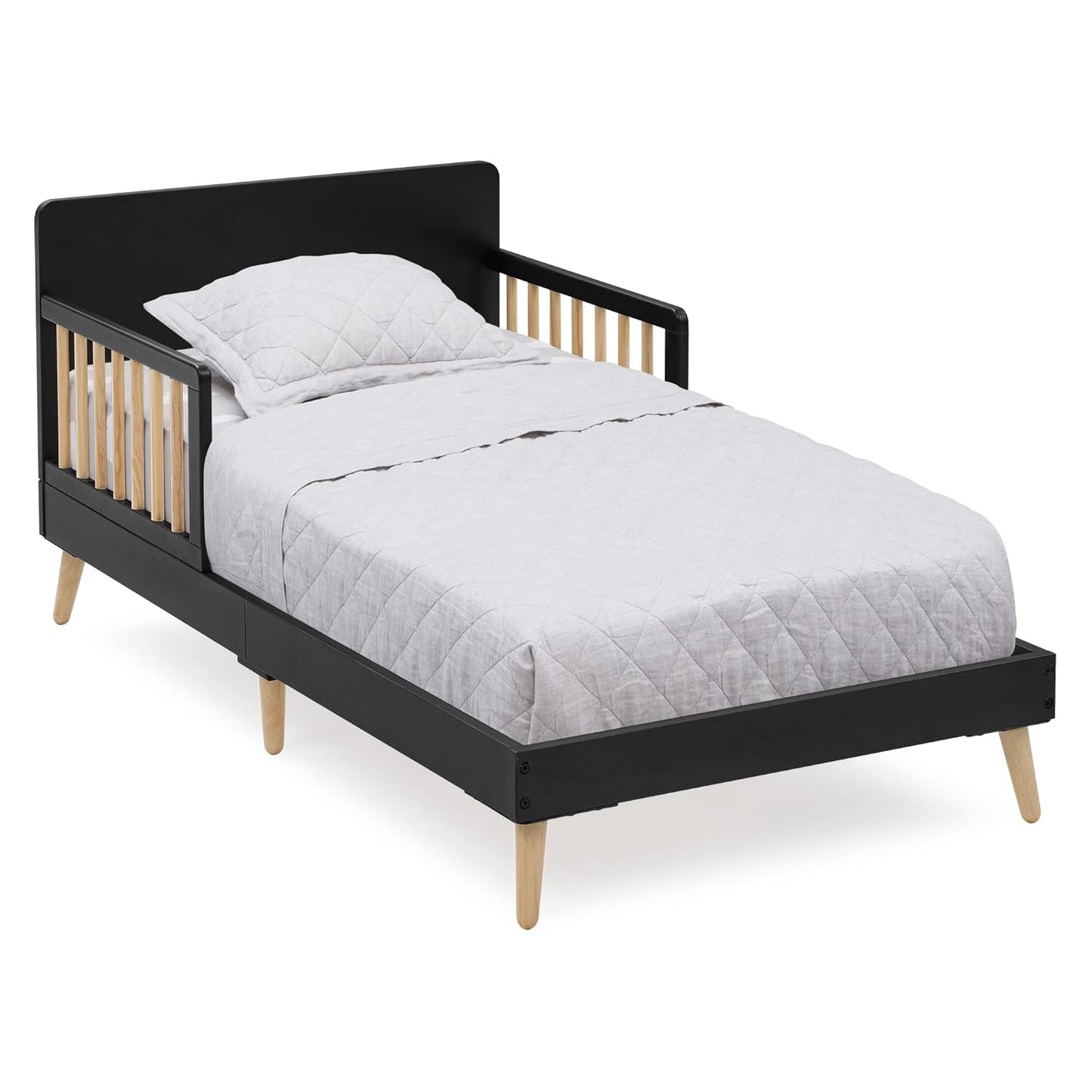 Delta Children Logan Wood Toddler Bed for Safe Sleep Solutions