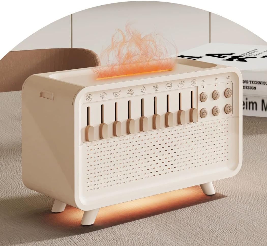 Portable Bluetooth Speaker with White Noise & Night Light