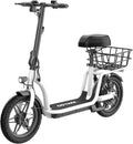 Gotrax Adult Electric Scooter with Seat for Comfortable Rides