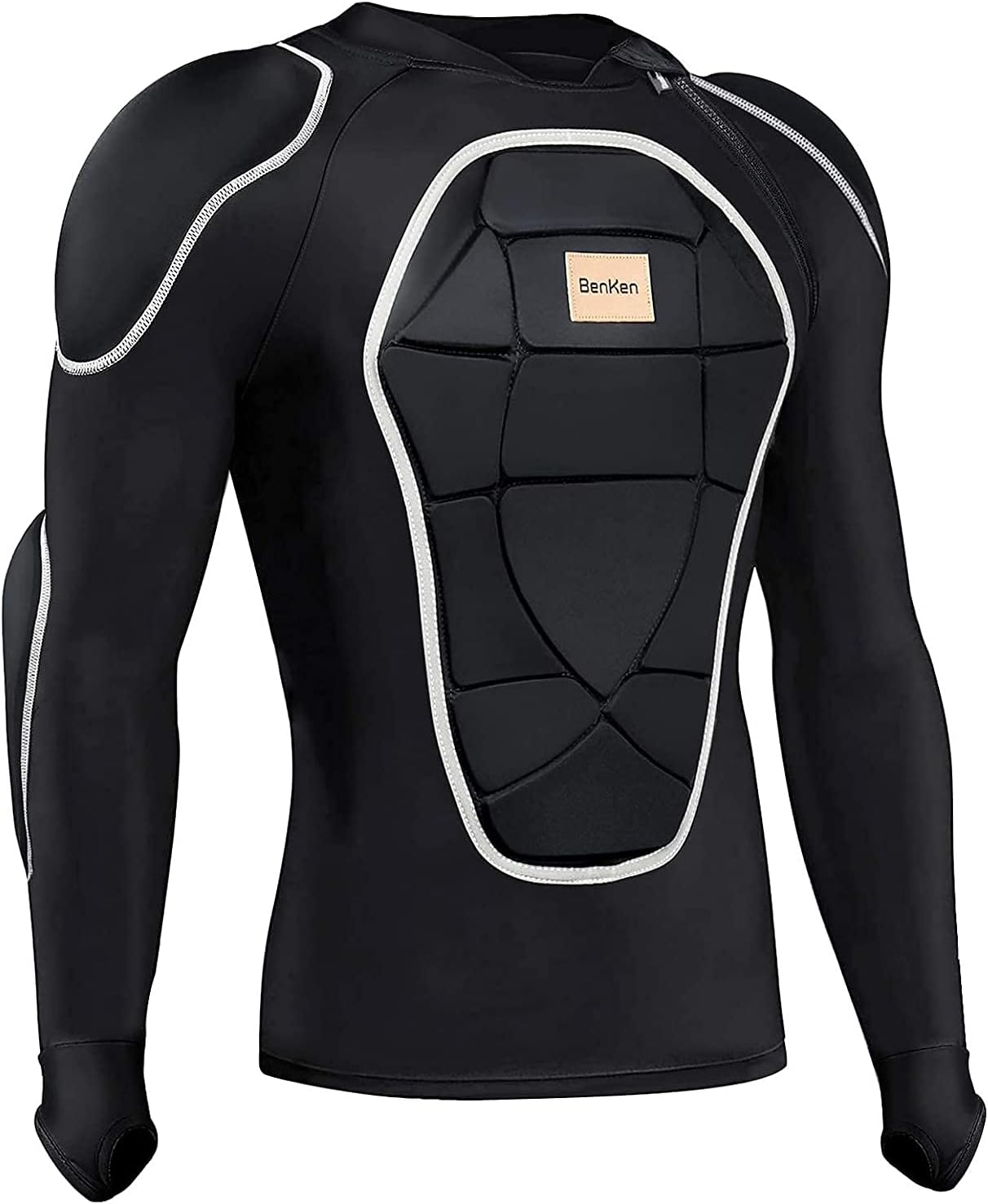 BenKen Men's Motorcycle Jacket with Full Body Armor