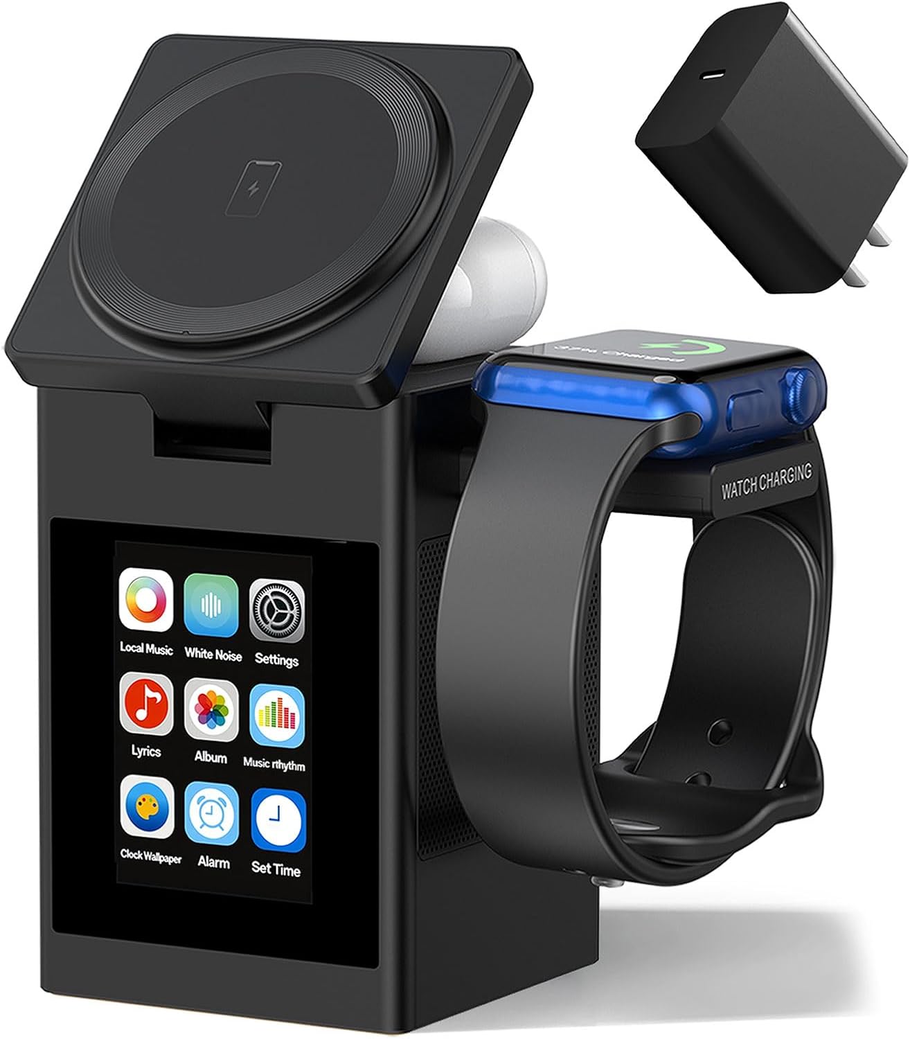 Vivilumens 7-in-1 Wireless Charging Station with Bluetooth Speaker