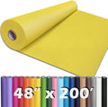 PerkHomy 48 in x 200 ft Lemon Yellow Kraft Paper Roll - Versatile