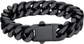 Bestyle Thick Mens Cuban Link Chain Bracelet - Chunky 11mm Style