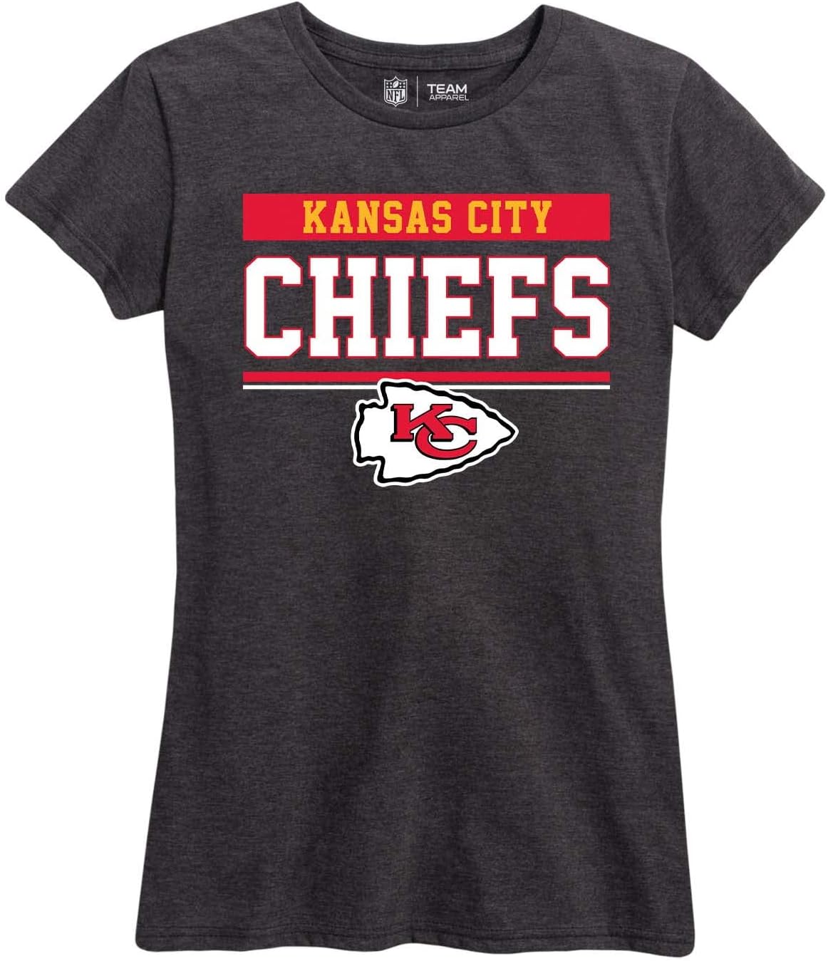 Kansas City Chiefs Womens Plus Size Relaxed Fit T-Shirt