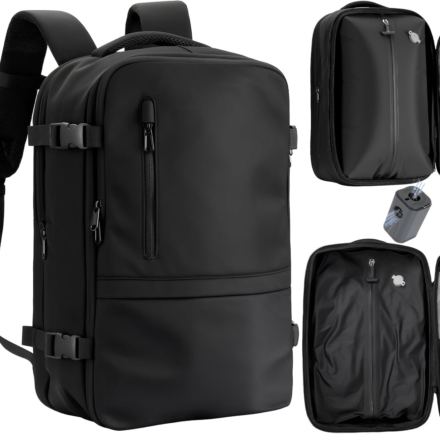 Vacuum Seal Travel Backpack 60L with Air Compression System