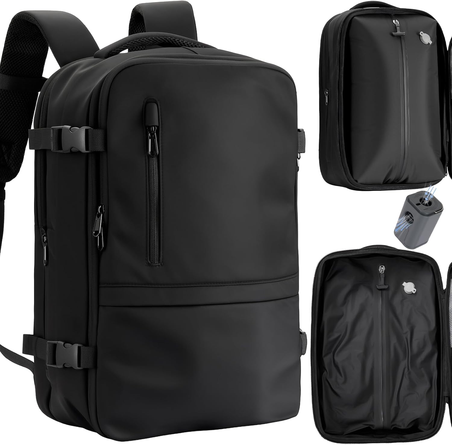 Vacuum Seal Travel Backpack 60L with Air Compression System
