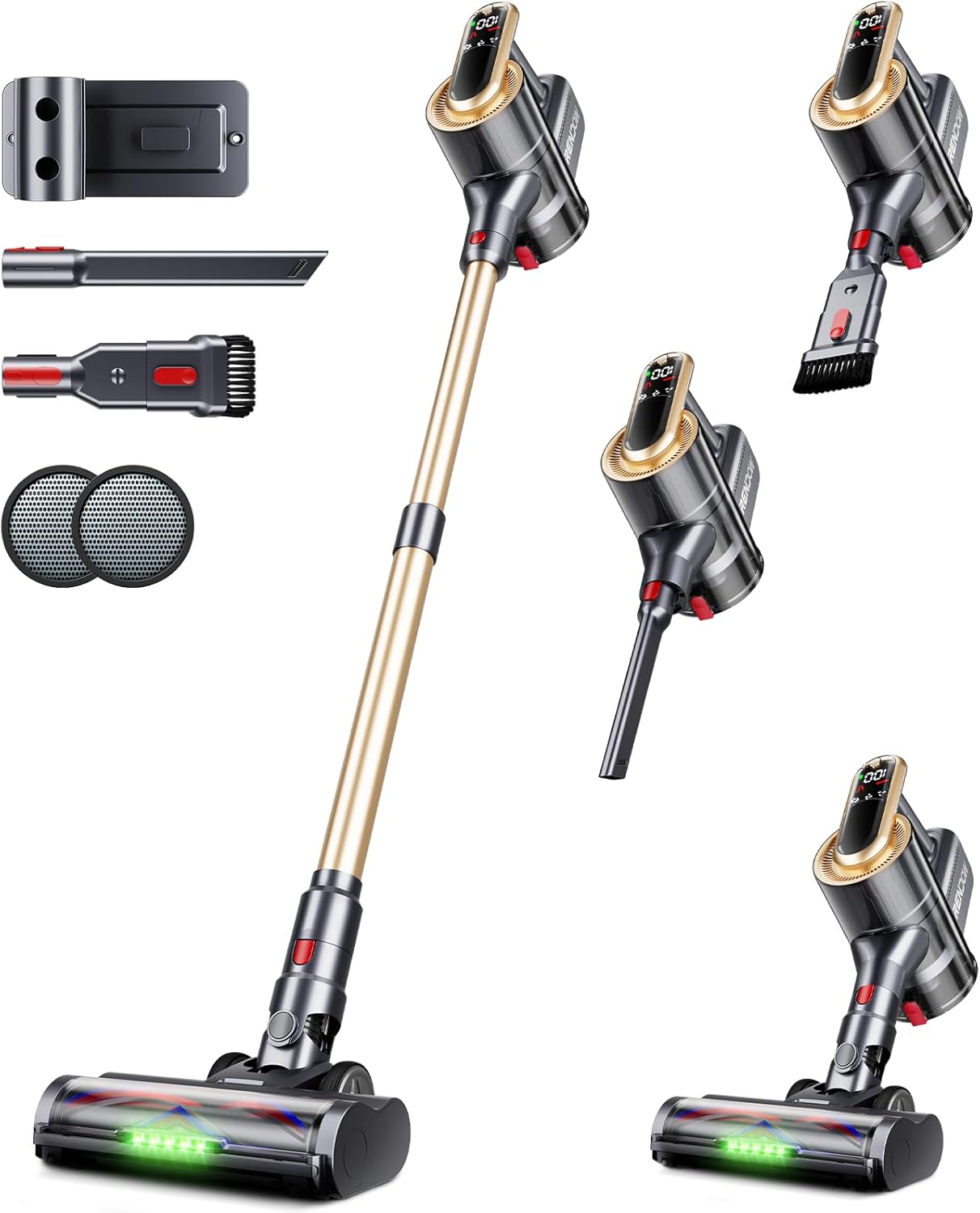 RENDOW Cordless Vacuum Cleaner with 550W Suction Power