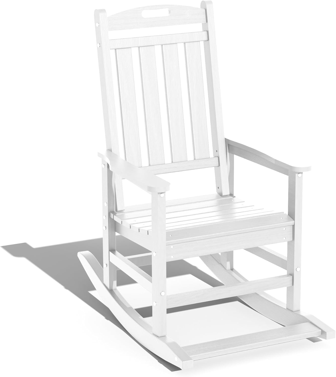 Comfort & Durability: LOUNZY Patio Rocking Chair