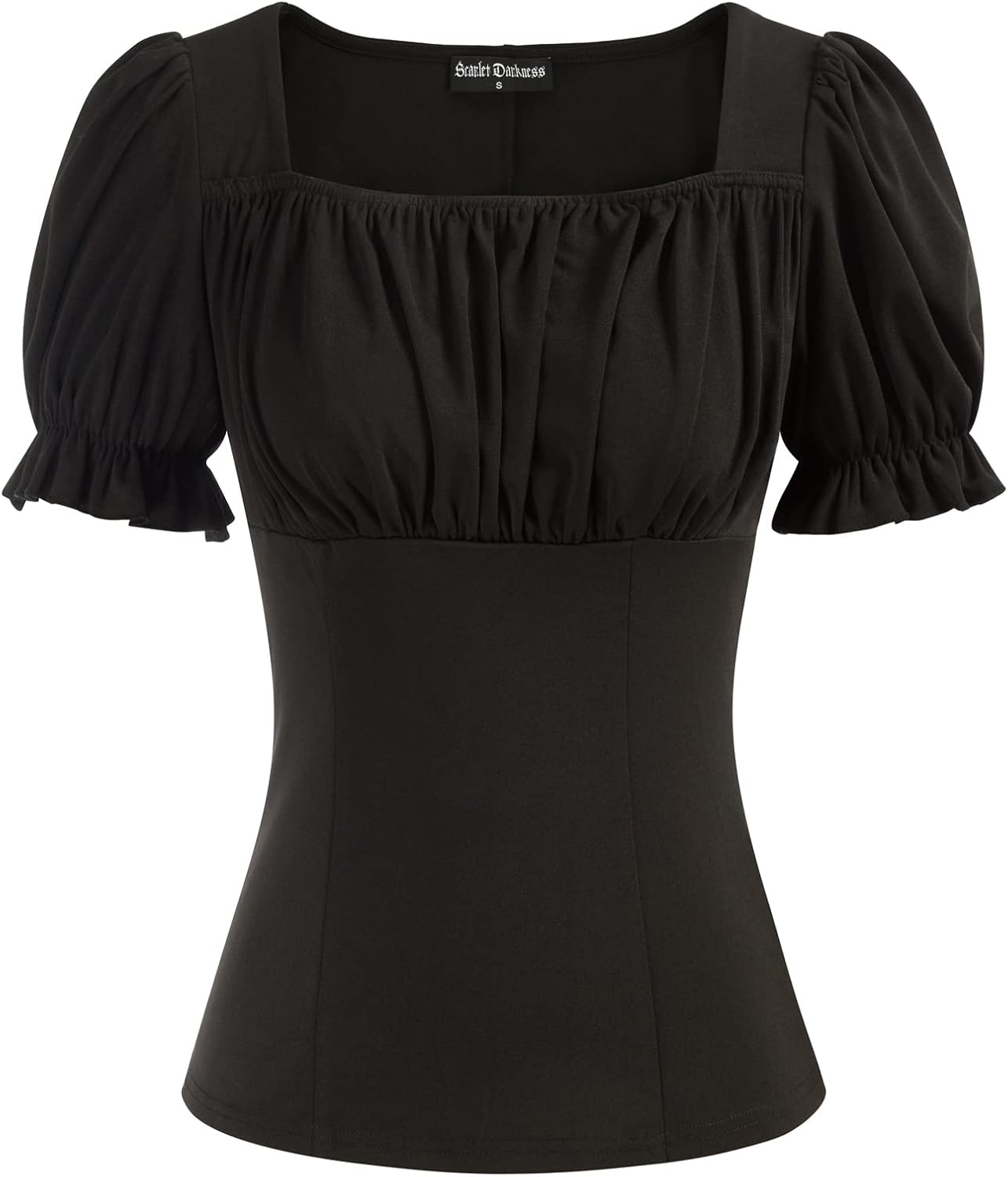 Scarlet Darkness Women's Renaissance Shirt with Puff Sleeves