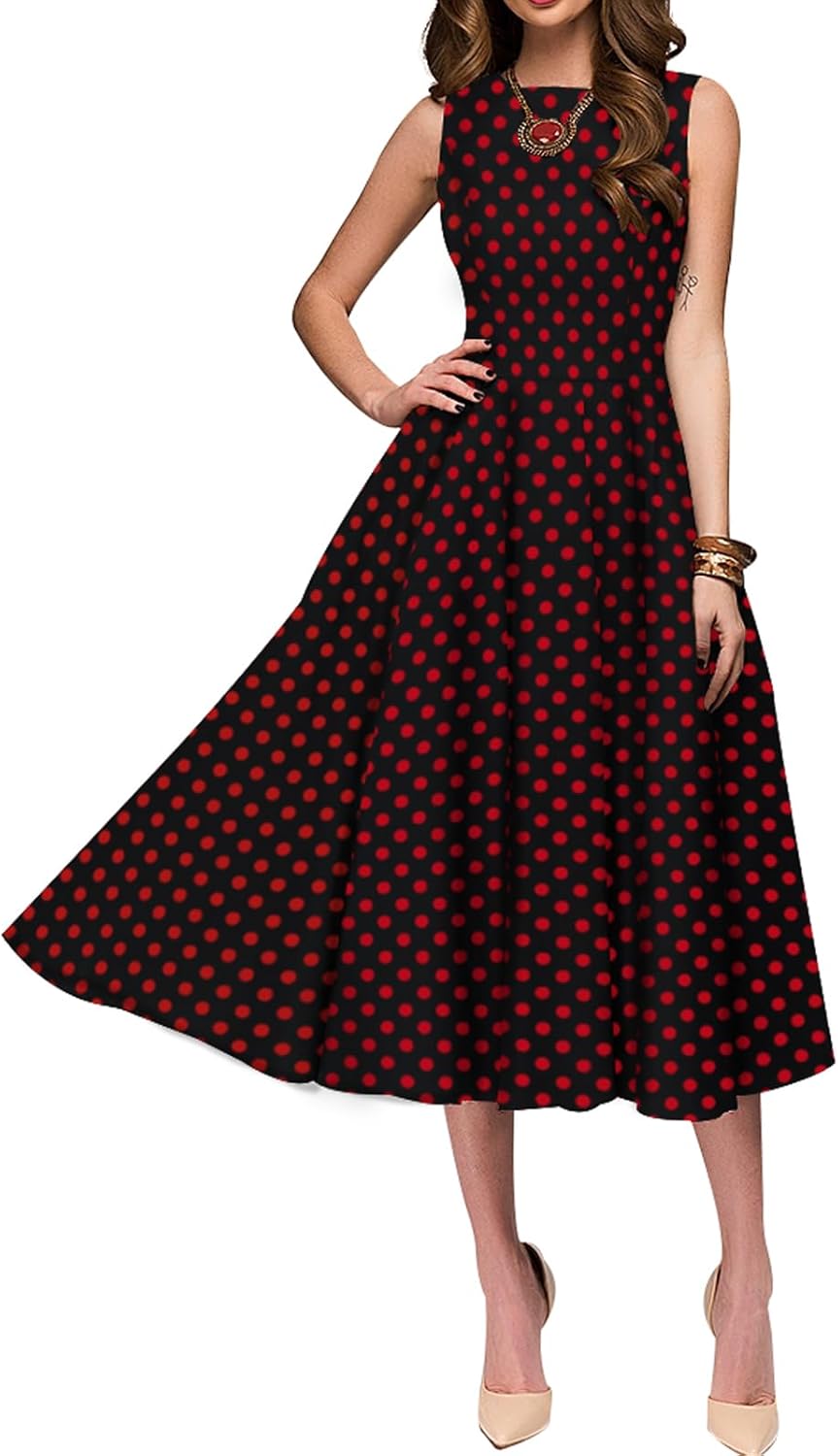 Simple Flavor Women's Vintage Dress for Parties and Casual Wear
